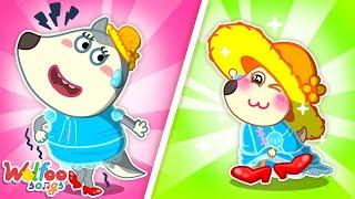 Put On Your Shoes  Big vs Small Songs | Wolfoo Songs & Nursery Rhymes