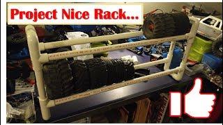 Project Nice Rack - DIY Quick and Cheap PVC RC Tire Rack