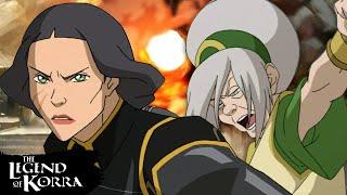 Toph, Lin, & Suyin Fight Kuvira's Army  Full Scene | The Legend of Korra