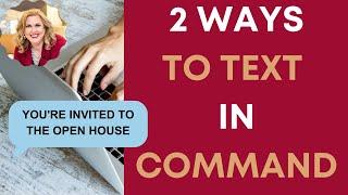 Keller Williams | Command | 2 ways to Text with Twilio