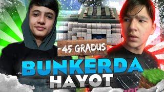 MINECRAFT/QISHDA -45 GRADUS SOVUQDA BUNKERDA HAYOT/UZBEKCHA VIDEO