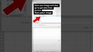 Excel tip to convert image to data table with get data from picture