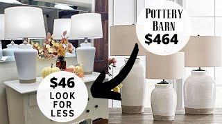 Pottery Barn Dupe | Thrifted Lamps Makeover | Look For Less