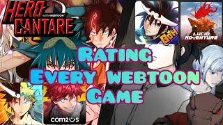 Rating and Ranking Every Webtoon Game [HC/HCLW/GOH/NZ]