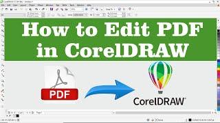 #How to Edit PDF file in CorelDRAW