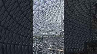 Amazing Fireproof Coating Spray in Modern Steel Structure | Industrial Construction Work #spraypaint