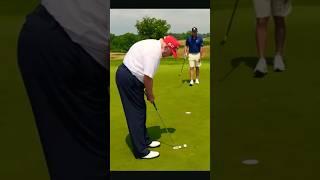 President Trump Walks in his Putt  #golf