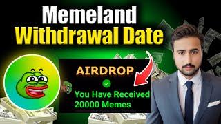 Memeland Airdrop Withdrawal Today| Memeland Airdrop Update Today | Memeland Withdrawal Bitget