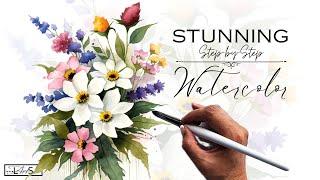 EXCLUSIVE: STUNNING Step-by-Step Watercolor Painting Tutorial & Craftamo Brush Launch Day!!