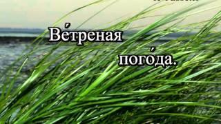 Песня о погоде со словами - караоке - обучающее видео РКИ