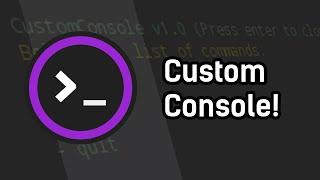 [UE4] An In-Game Custom Console system for Unreal Engine!
