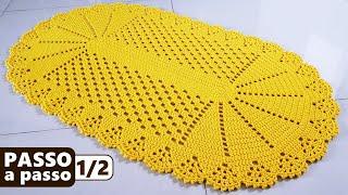 Crochet rug OVAL EASY and ECONOMIC - SELL SELL 1/2