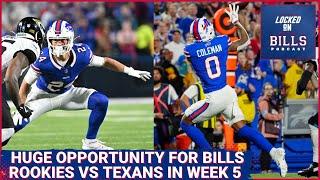 Huge opportunity awaits Buffalo Bills’ rookies Keon Coleman, Cole Bishop & Dewayne Carter vs Texans