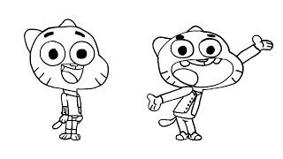 How to draw gumball watterson