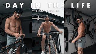 Full Day of Eating + Training for Hyrox, Mountain Biking Road Trip, new Sauna Heater