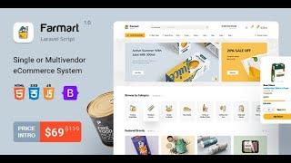 How to Install Farmart - Single or Multivendor Laravel eCommerce System Nulled (Localhost & Hosting)