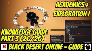 [Guide] Academics: Exploration I - Part 3 (26/26 Knowledge) Pavino Greko Log - Black Desert Online.