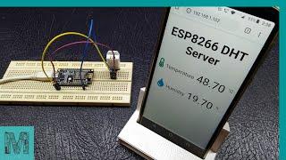 Web Server for Temperature and Humidity Monitoring | NodeMCU | DHT22 | HTML