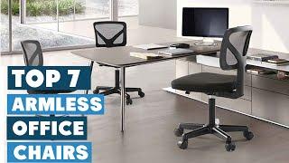 7 Best Armless Office Chairs for Ergonomic Support