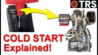 COLD START CHOKE Principle Explained on a Stroke Engine!