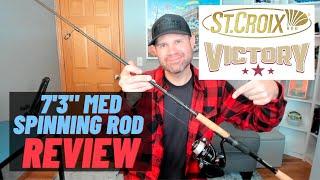 St. Croix Victory 7'3" M Spinning rod REVIEW!! (A+ certified gem)