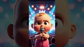 Baby Sings “Faded” by Alan Walker  | Toddler Animated Cover | Cute Lullaby Remix #trending #shorts