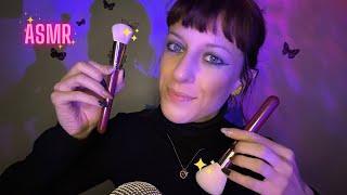 Asmr  RELAX con TANTI Visual Triggers, Brushing, Tapping Profumo & Whispering 