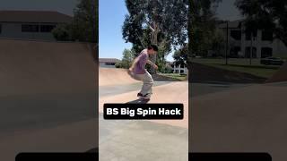 Bs big spin hack #sk8 #skateboarding #skateboard #skate #bigspin