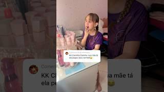 Reação da Clarinha vendo que eu peguei o Carmed choco chocotone dela