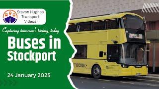 Buses in Stockport 24 January 2025