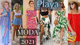 MODA de PLAYA 2021 Outfis modernos y perfectos para ir a la playa comodos frescos y elegantes