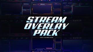 Stream Overlay Pack Free Download | Twitch Overlay Pack | Gaming Overlay Pack