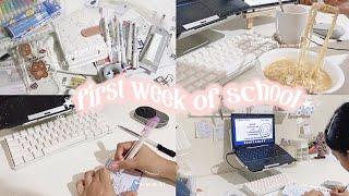 study with me diaries: FIRST WEEK of online school *shs stem student* + Stationery Pal Haul 