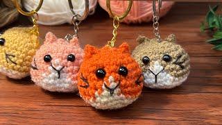 CROCHET Cat KEYCHAIN | Cat Amigurumi | Super Easy Pattern