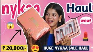 20,000/- ka Nykaa haul What I shopped in SALE on Nykaa  ||| itna Sara Makeup 