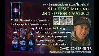 FESIG 91st David Schiermeyer- Multi-dimensional Holographic Cymatics Sound Art 4Aug21