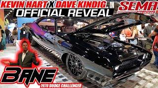 DAVE KINDIG Debuts KEVIN HARTS NEW 1000 Horsepower Dodge Challenger 'BANE" |  SEMA 2023 DAY 1