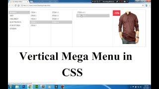 CSS Tutorial On Vertical Mega Menu - A Complete Guide