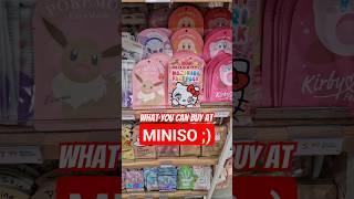 What you can buy at Miniso  #shorts #miniso #kawaii #sanrio