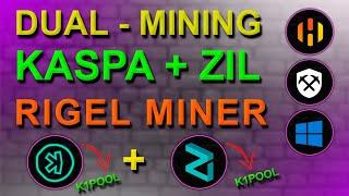 KASPA+ZIL | СТАБИЛЬНЫЙ И ЭКОНОМНЫЙ ДУАЛ МАЙНИНГ | НАСТРОЙКА RIGEL MINER В HIVEOS, RAVEOS И WINDOWS