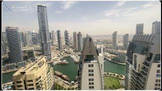 Upgraded 2-BR with stunning marina views in Jumeirah Beach Residences