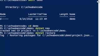 Create .NET Core Applications within seconds via CLI (PowerShell)