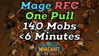 WoW Classic Ragefire Chasm (RFC) Mage One Pull Boost: 140 Mobs in 6 Minutes