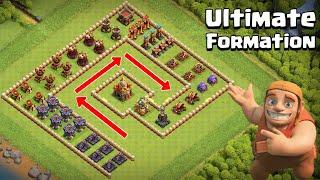 Ultimate Base Formation vs All Max Troops | Clash of Clans