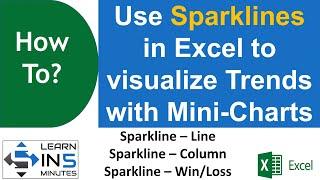 How to Use Sparklines in Excel: Visualize Trends with Mini-Charts | Learn in 5 Minutes