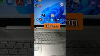 How to Change the icon size on windows desktop computer |#keyboardshortcuts #viral #shorts