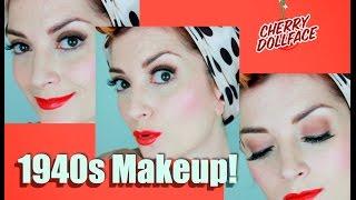 1940s Classic Hollywood: Vintage Makeup Tutorial by CHERRY DOLLFACE
