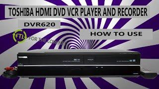 How To Record with Toshiba DVR620 VHS to DVD Combo Recorder and VCR Player 2 Way Dubbing HDMI 1080p