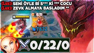 Malphite AMA Her Saniye LUX'a Ulti Atıyorum !! Adam Banlanmış Olabilir 