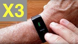 Microwear X3 Color IP68 Women's Fitness Band with Metal Bracelet: Unboxing and Review